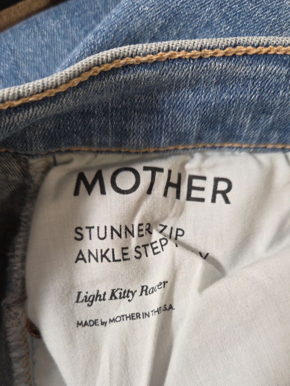 Mother Jeans Stunner Zip Ankle Step Fray Size 27 - Picture 5 of 5
